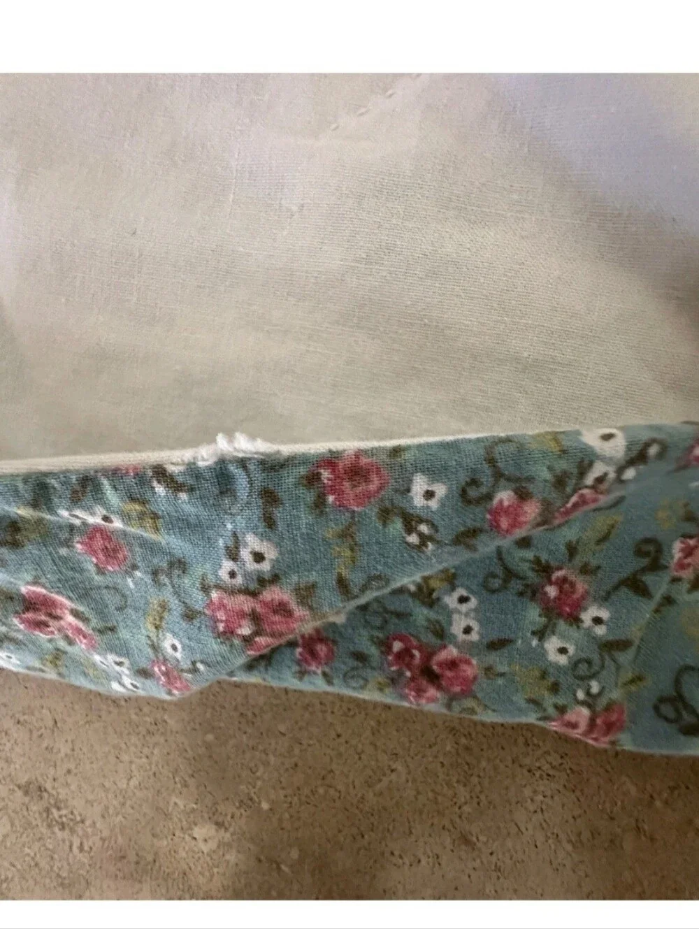 Vintage handmade flying geese quilt